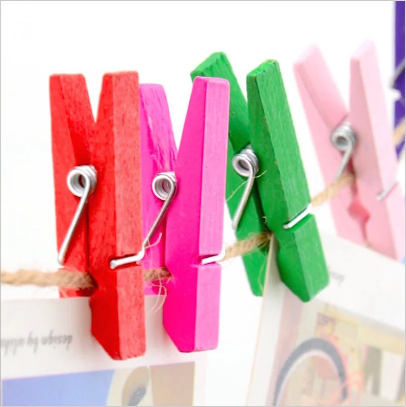 5 шт./лот небольшой деревянный зажим DIY Украсить фотографии чтобы клип деревянные