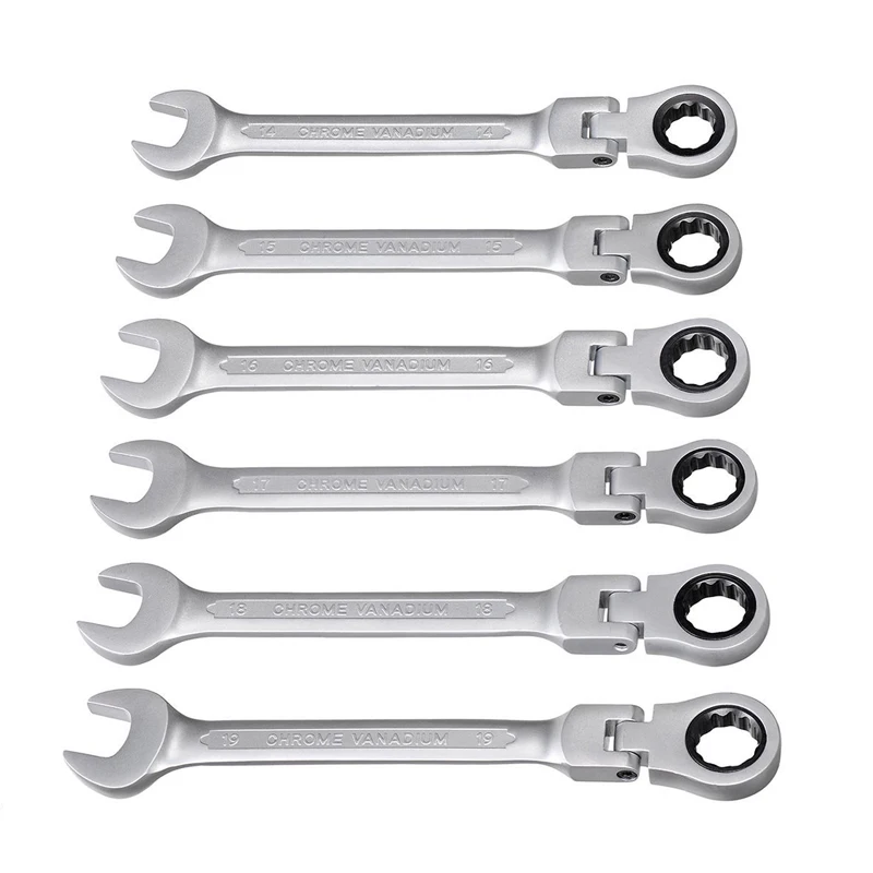 

Hot Sale 8-19mm Activities Ratchet Gears Wrench Set Flexible Open End Wrenches Repair Tools To Bike Torque Wrench Spanner