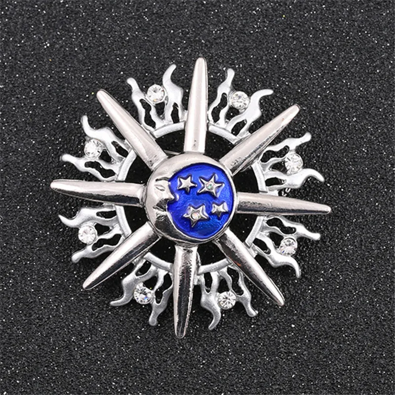 Бесплатная доставка модные новые женские ювелирные изделия эмаль Солнце Луна