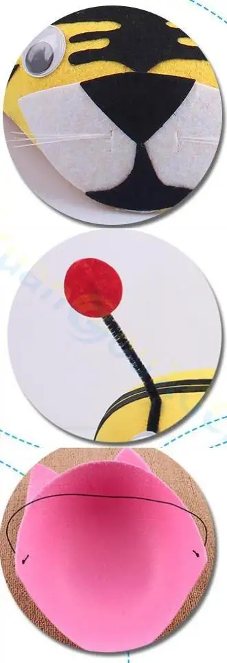 Детский костюм для Хэллоуина и рождественской вечеринки 50 шт. косплея 3D шляпа