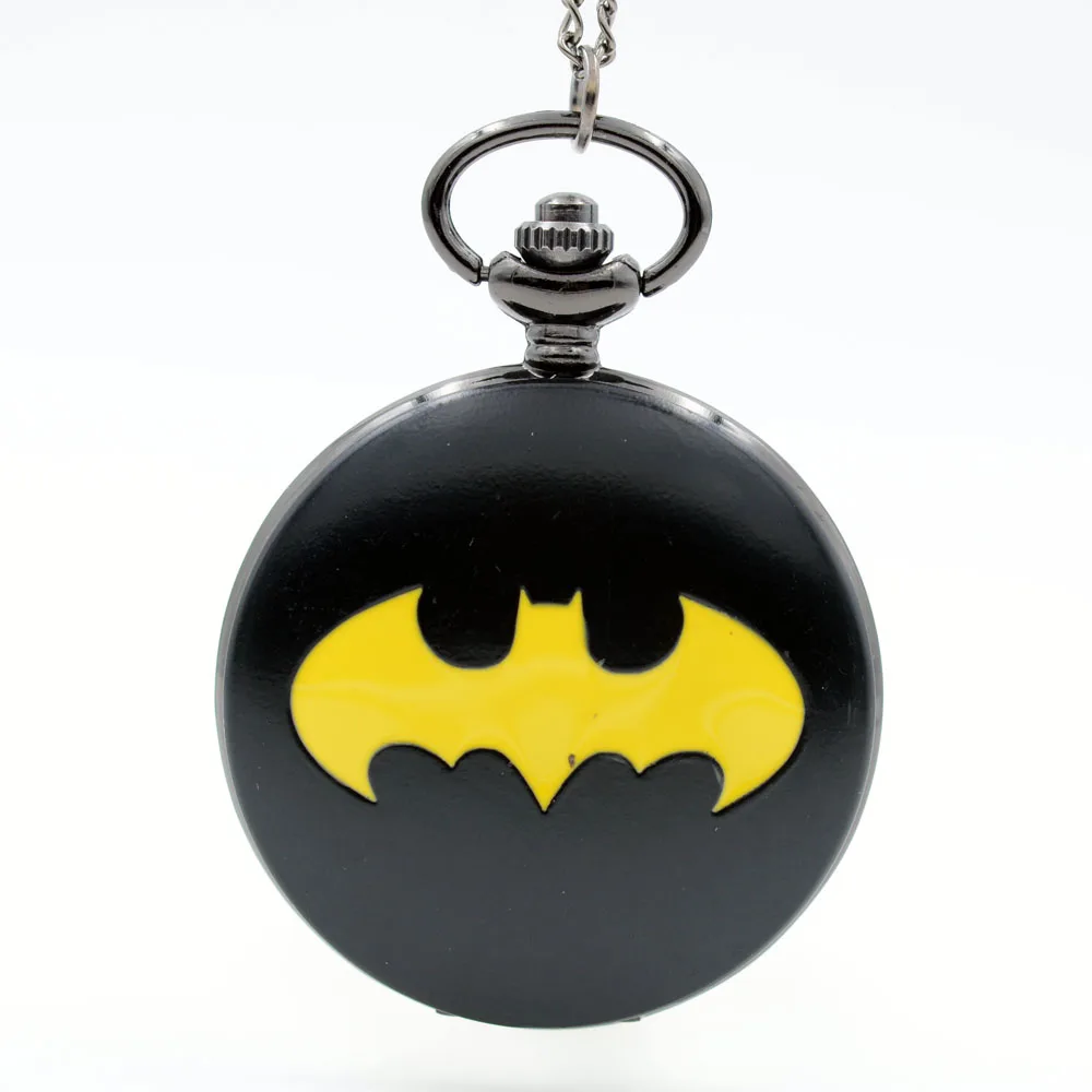 Retro Vintage Movie BM Batman Color Dial Quartz Pocket Watch Analog Pendant Necklace Men Women Fob Chain Gift Reloj Montre | Наручные