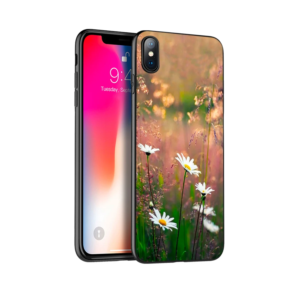 Черный чехол из термополиуретана для iphone 5 6 6s 7 8 plus x 10 XR XS 11 pro MAX с изображением