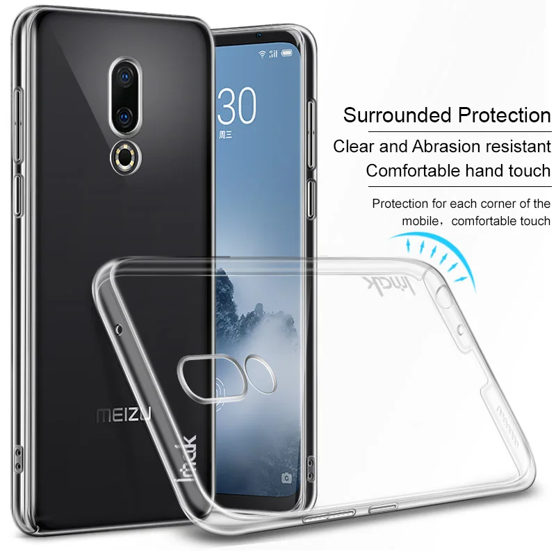 Imak Air кристально прозрачный чехол для Meizu 16th Plus 16 X Жесткий пластиковый Чехол