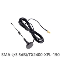 tx2400 xpl 150 2 4ghz 3 5dbi gain 50 ohm impedance sma j interface less than 1 5 swr high quality sucker antenna