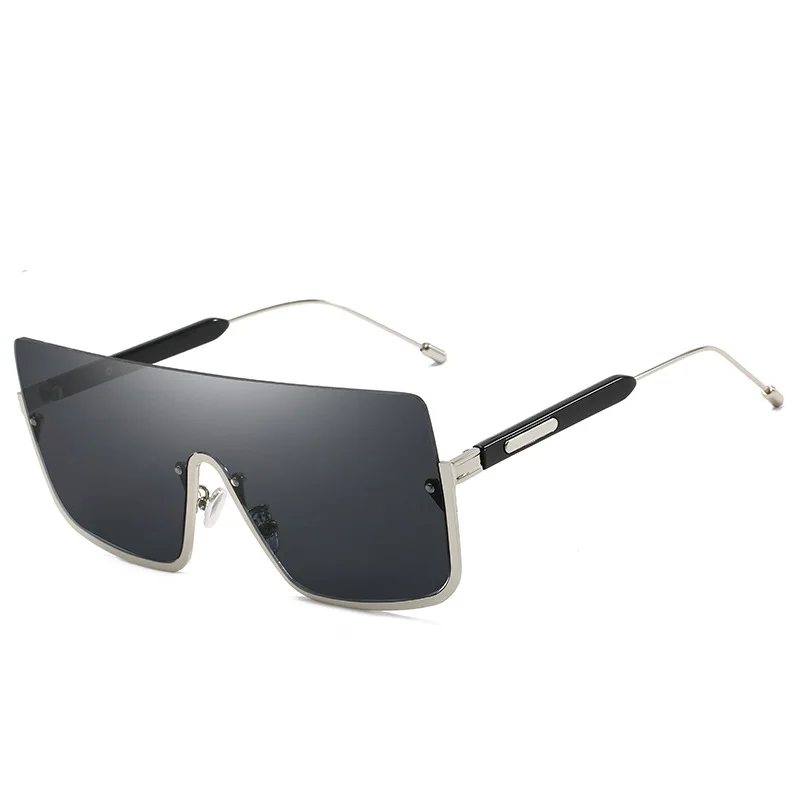 

Солнцезащитные очки для девушек, женские большие очки в полуоправе, брендовые дизайнерские роскошные солнцезащитные очки в стиле ретро, кв...