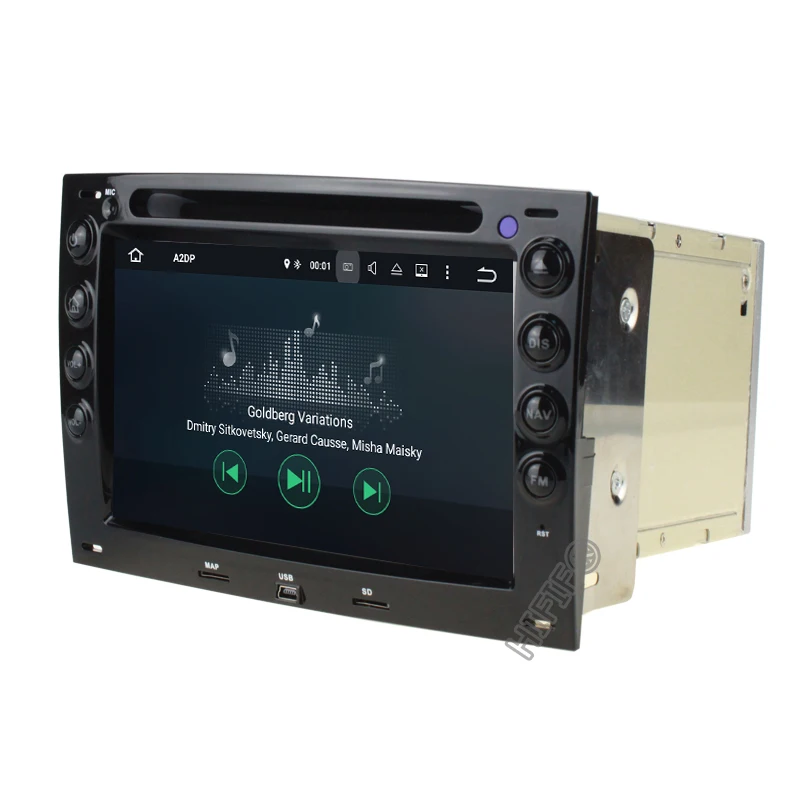 Автомобильный DVD радиоплеер IPS 4G + 64G Android 10 для Renault Megane 2 ii 2006 2007 2008 2009 2010 с BT Wifi