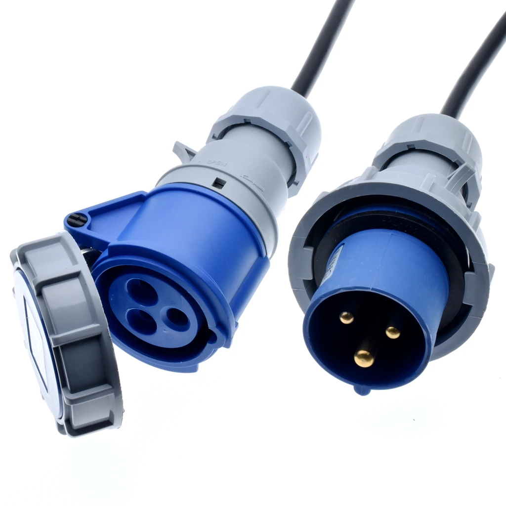 IPX67 IEC309 316C6 до 3163 P6 удлинители удлинить IEC 316 шнур питания. Кабели оснащены штекером