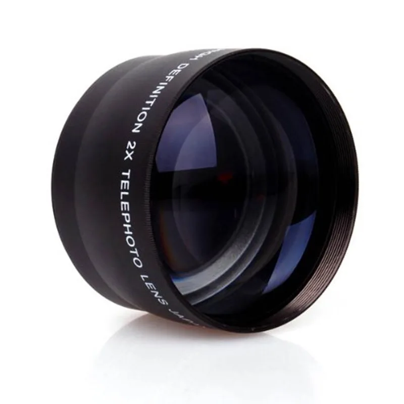 55 мм Профессиональный высокой четкости 2X телеобъектив для Canon Nikon Pentax Olympus Sony Samsung