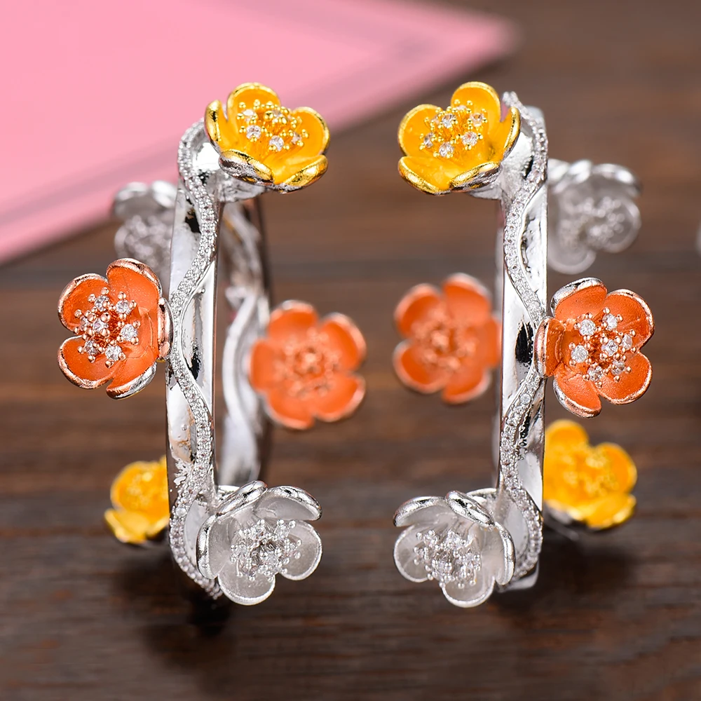 missvikki New Women Summer Holiday Hoop Earrings Best Gift for Lover Sister Bridal Wedding Engagement Anniversary Jewelry | Украшения и
