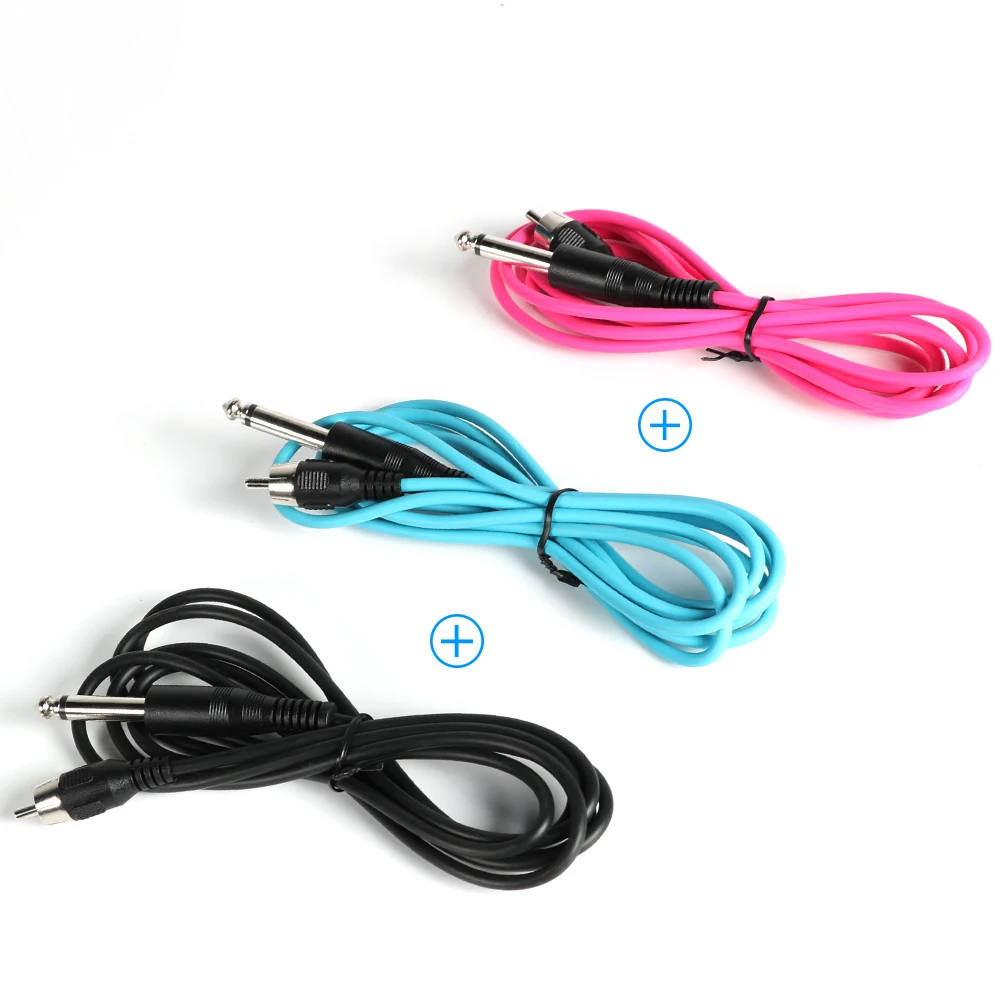 three colors Новая горячая распродажа 1,8 м силиконовая тонкая линия RCA интерфейсный кабель зажимной переключатель крюк линия конверсионный комплект источник питания - Цвет: three colors