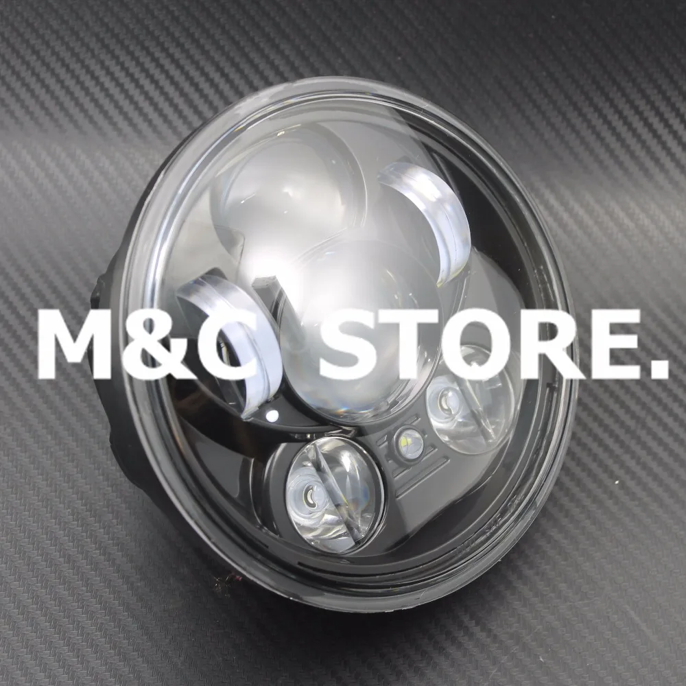 Мотоциклетные аксессуары фары 5 75 дюйма для мотоцикла светодиодсветодиодный 3/4