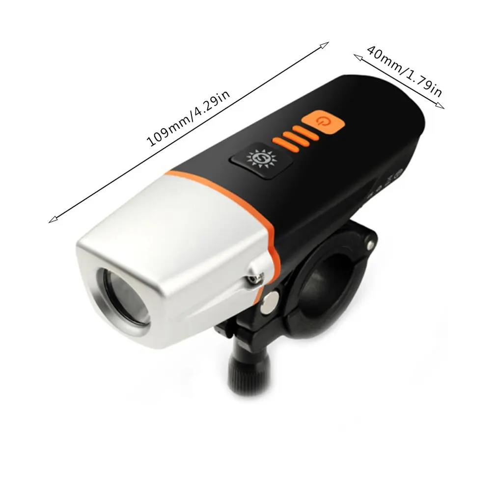 Waterproof Mountain Bike USB Charging Bicycle Light Super Bright Bikes Headlight Front Lamp For Safety Night Cycling | Спорт и