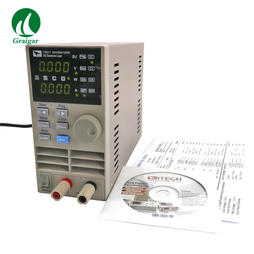 

Digital Control DC Electronic Loads IT8211 Professional Single Channel Resolution 1mV/1mA
