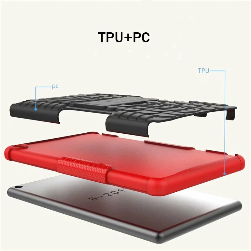 Hyun 2в1 ТПУ+ PC комбинированный защитный чехол Многофункциональный Kickstand чехол для Amazon Kindle Fire HD 8 поколения планшета