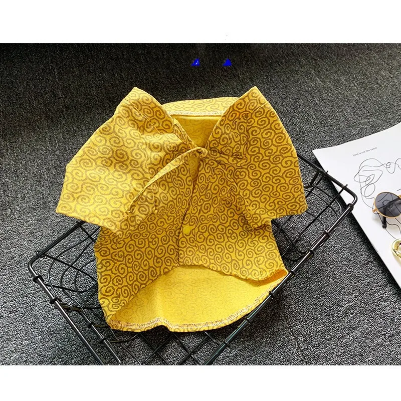 Fashion Japan Kimono Shirt for Dogs Puppy Shirt Shiba Inu Summer T-shirt Pet Dog Clothes Bulldog Pets Clothing Costume GZC11