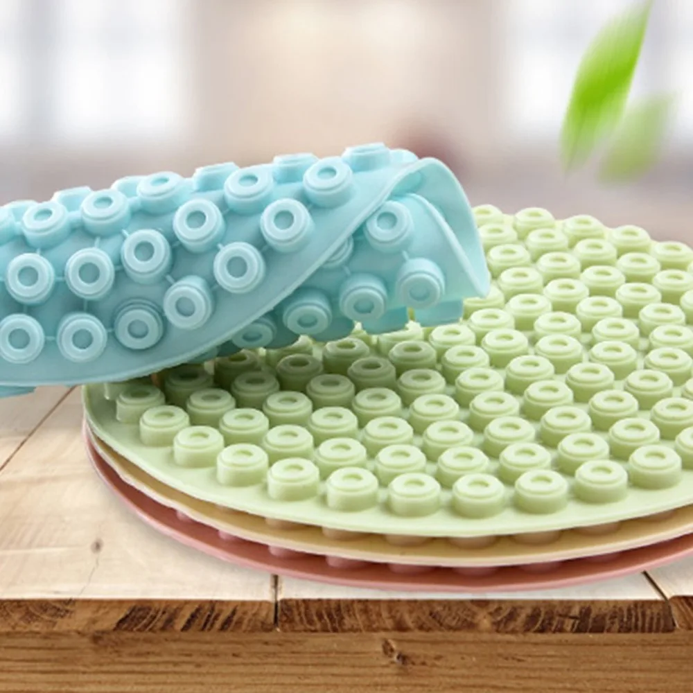 Силиконовый круглый силиконовый коврик для изоляции сот горшка стола