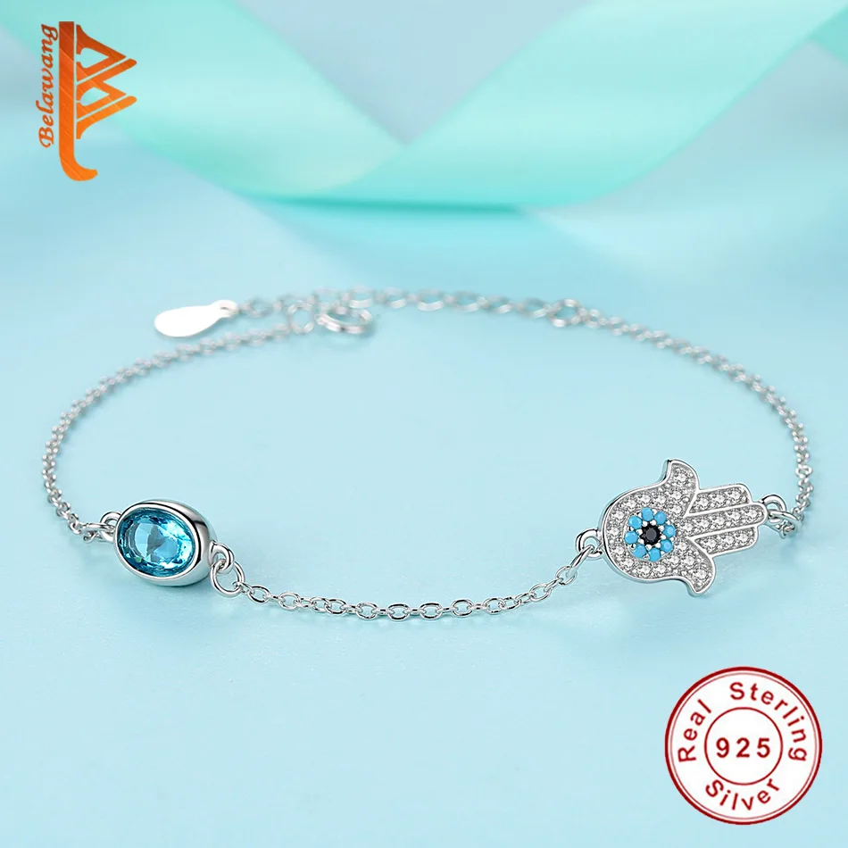 Женский браслет цепочка из серебра 100% пробы с фианитами|bracelets for|evil eye braceletsterling silver