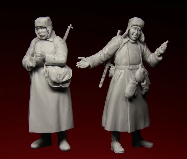 1/35 строительный комплект 136 российские солдаты две Несобранные Неокрашенные