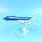 Модель самолета B747 KLM, 16 см, королевская голландская авиационная модель B747, детские игрушки, подарок на Новый годДень рожденияколлекции