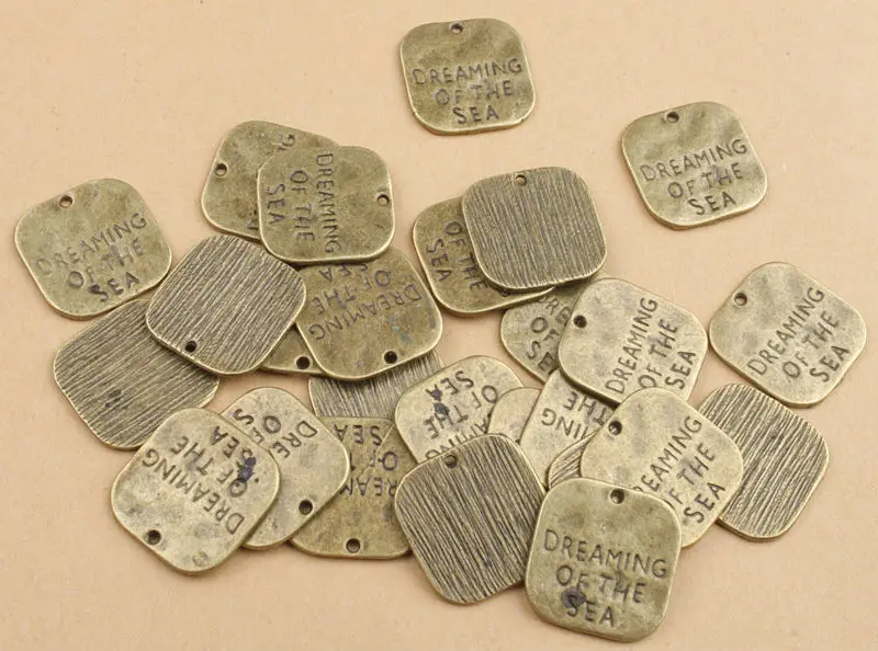 Бесплатная доставка 30 шт состаренная бронза мечты о море Шарм Подвески #91324 |