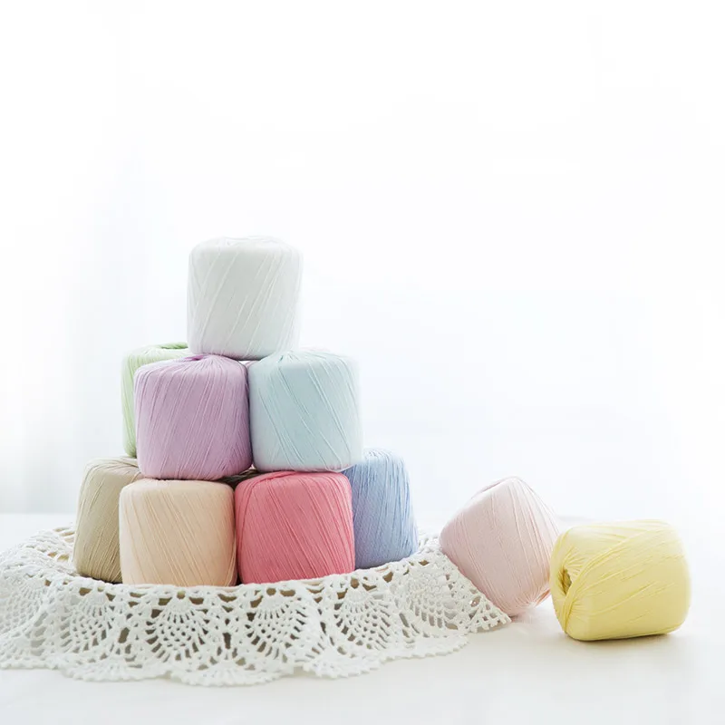 40g Boutique Классическая кружевная жемчужная Блестящая Серия для вязания крючком хлопковая мягкая вязальная