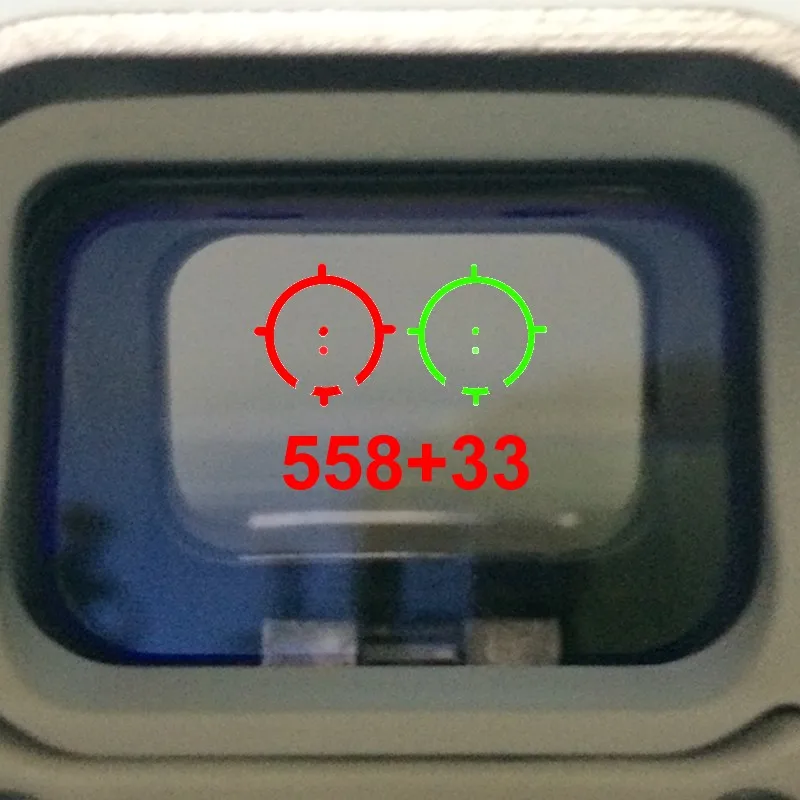 3x лупа прицел 558+ 33 красная точка зеленая точка прицел голографический прицел с креплением STS VI02001