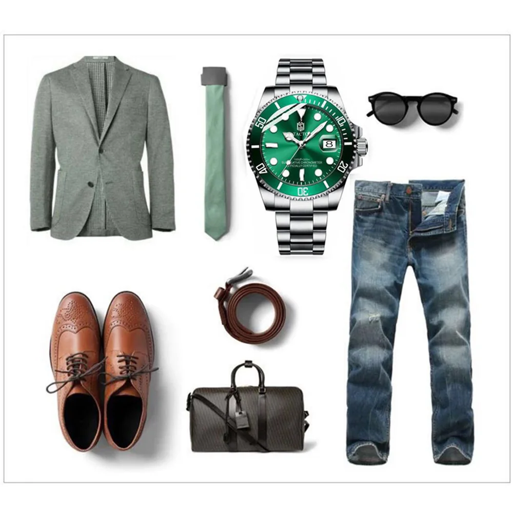 Новое высокое качество роскошные мужские часы Керамика ободок сапфировое Стекло