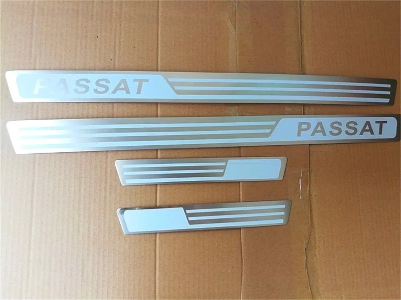 4 шт. накладки на дверные пороги для Volkswagen VW Passat B5 B7|vw stainless steel|stickers forstickers stickers |