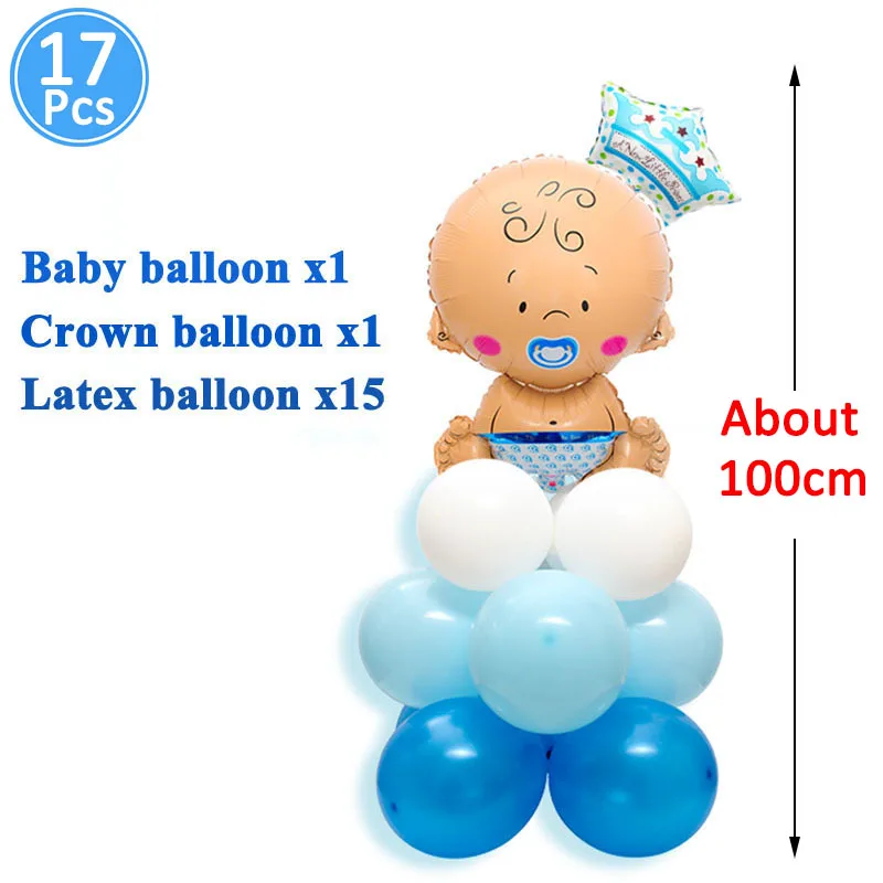 Lincaier 16 дюймов фольга розовое золото шары для детей Babyshower его мальчик девочка Oh украшения для детской вечеринки пол показать товары - Цвет: boy baby balloon