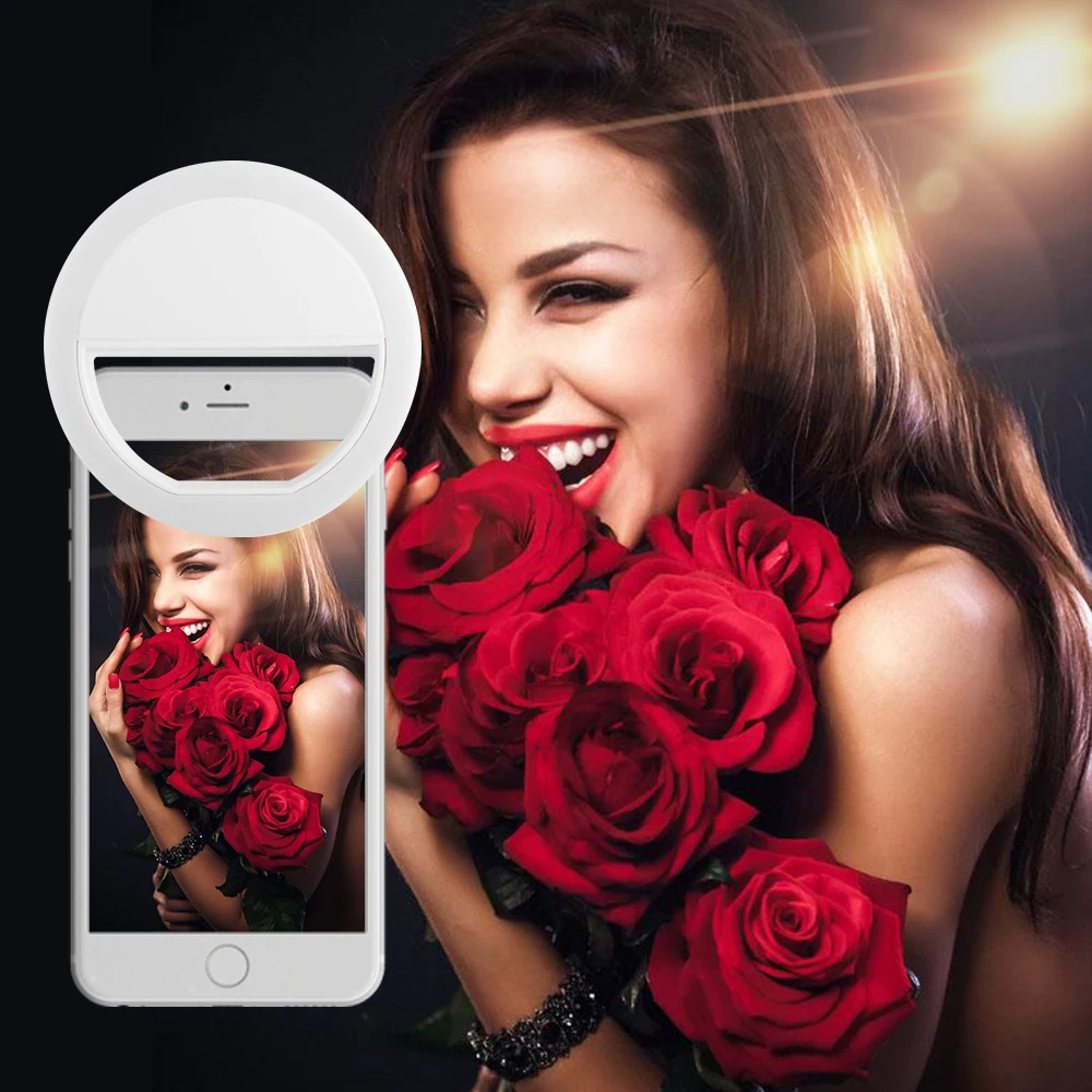 Lightdow USB зарядка светодиодный селфи кольцо света для Iphone дополнительное освещение
