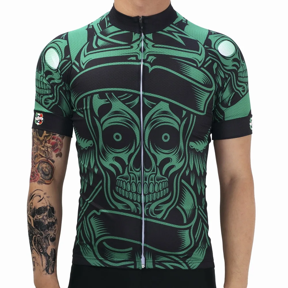 Бренд зеленый человеческий скелет гоночный велосипед одежда для велоспорта Pro Team