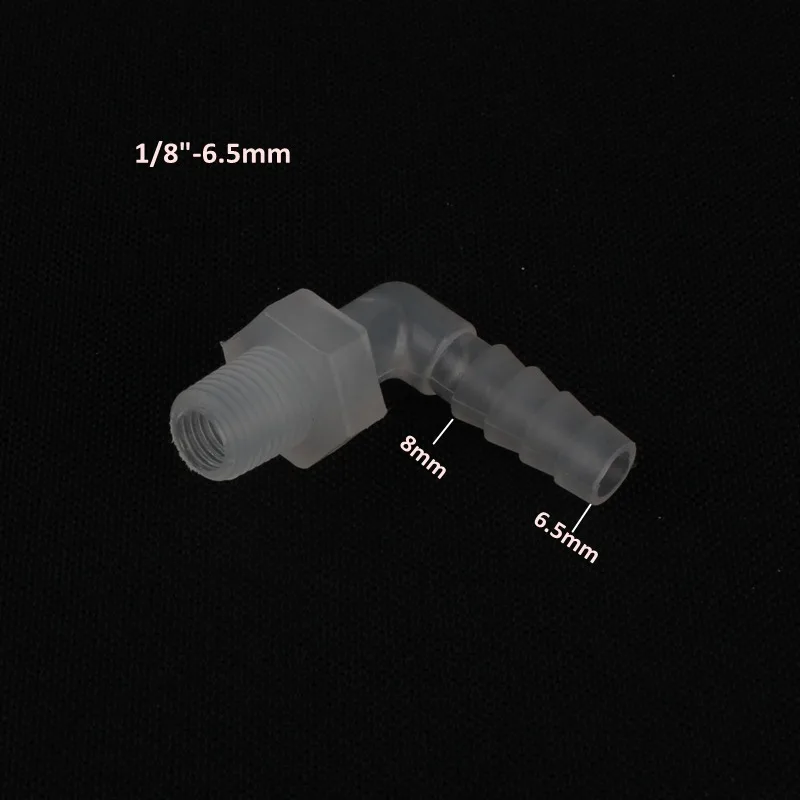 8 шт. NuoNuoWell пластик 1/8 &quot 4 мм 7 шланг 90 градусов резьба Локоть соединитель