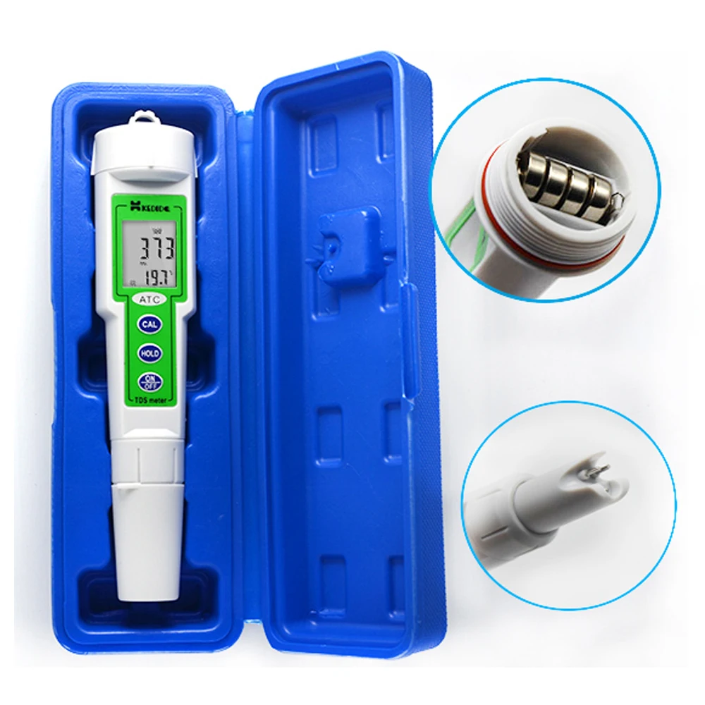 CT 3060 tds метр Цифровой измеритель TDS Качества Воды Тестер Ручка Тип 0 1000ppm с дисплей