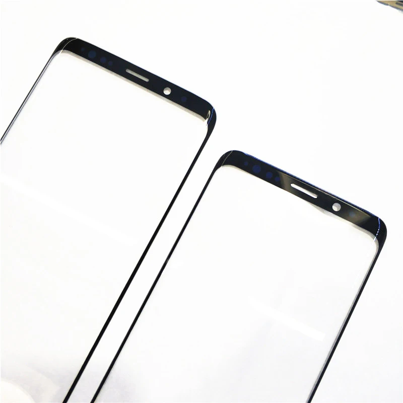 10 шт. для Samsung Galaxy S9 Plus G960 G965 Черная передняя внешняя стеклянная линза сенсорная