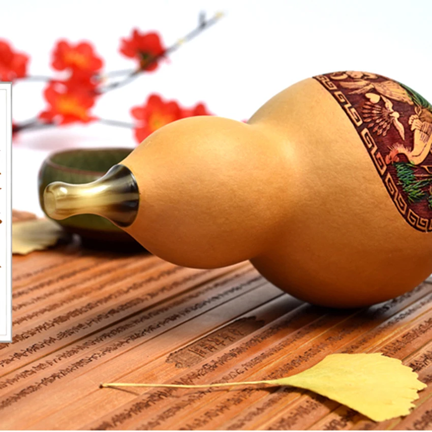 Натуральный Бамбук кукурбит Флейта Хулуси Китайская традиционная духовой