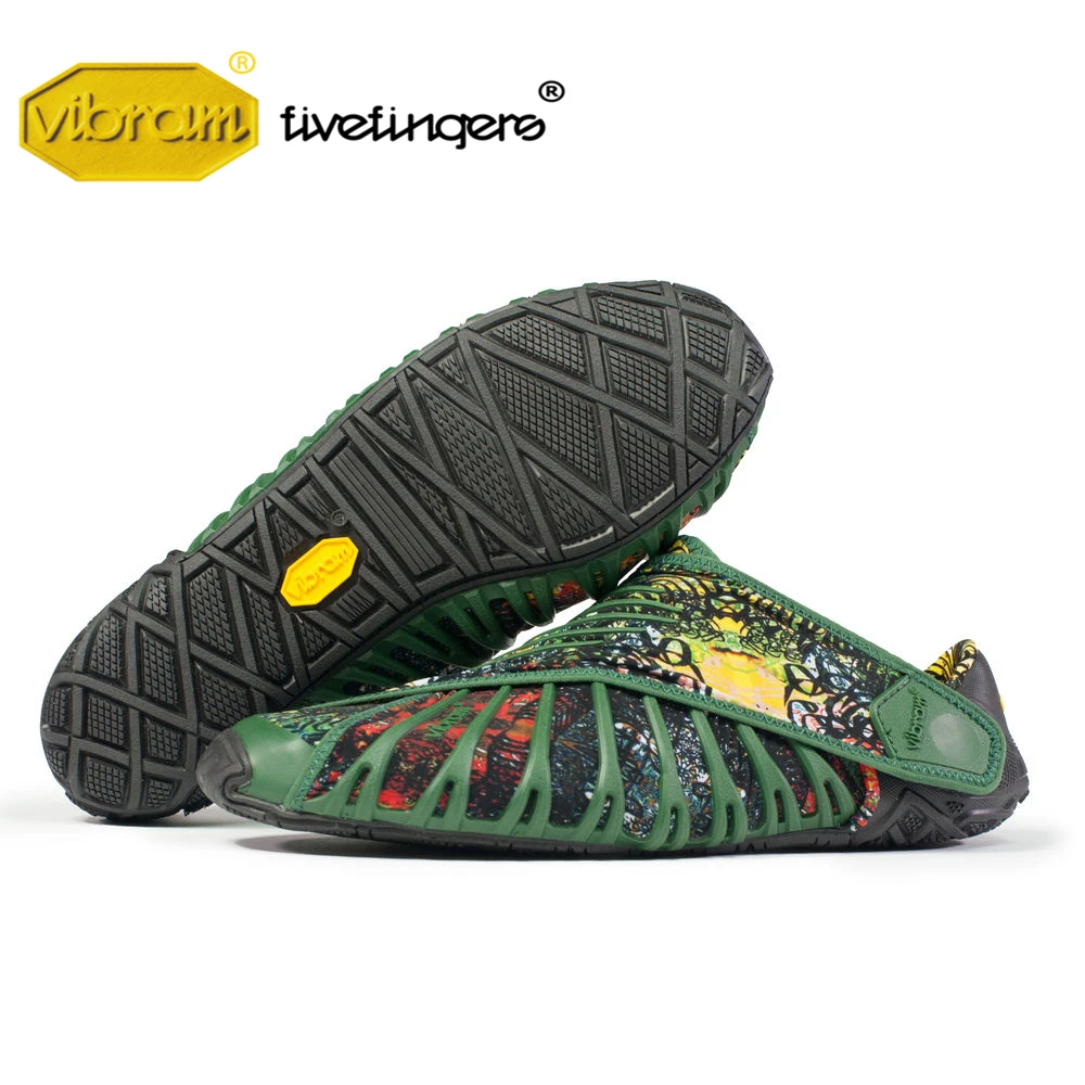 Vibram FUROSHIKI Stretch Fabric Men Wrap Shoes Walking Sports Super Light Five Fingers Running Portable Folding Sneakers