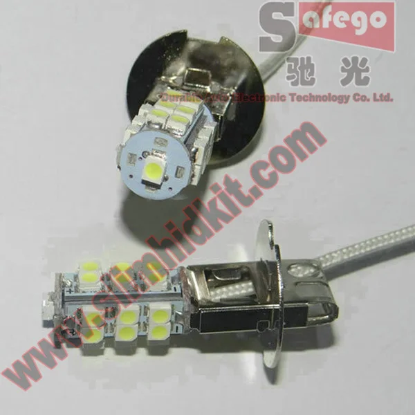 2 шт./лот мощные светодиодные противотуманные фары h3 h1 25smd 1210/3528 автомобильные