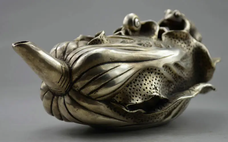 Коллекционная декорированная старая ручная работа тибетский серебряный резной