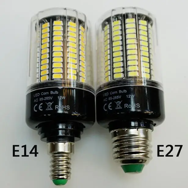 85 265 в SMD 5736 Lampada Real Watt 3 Вт 5 7 9 12 15 E27 E14 светодиодсветодиодный лампа Кукуруза