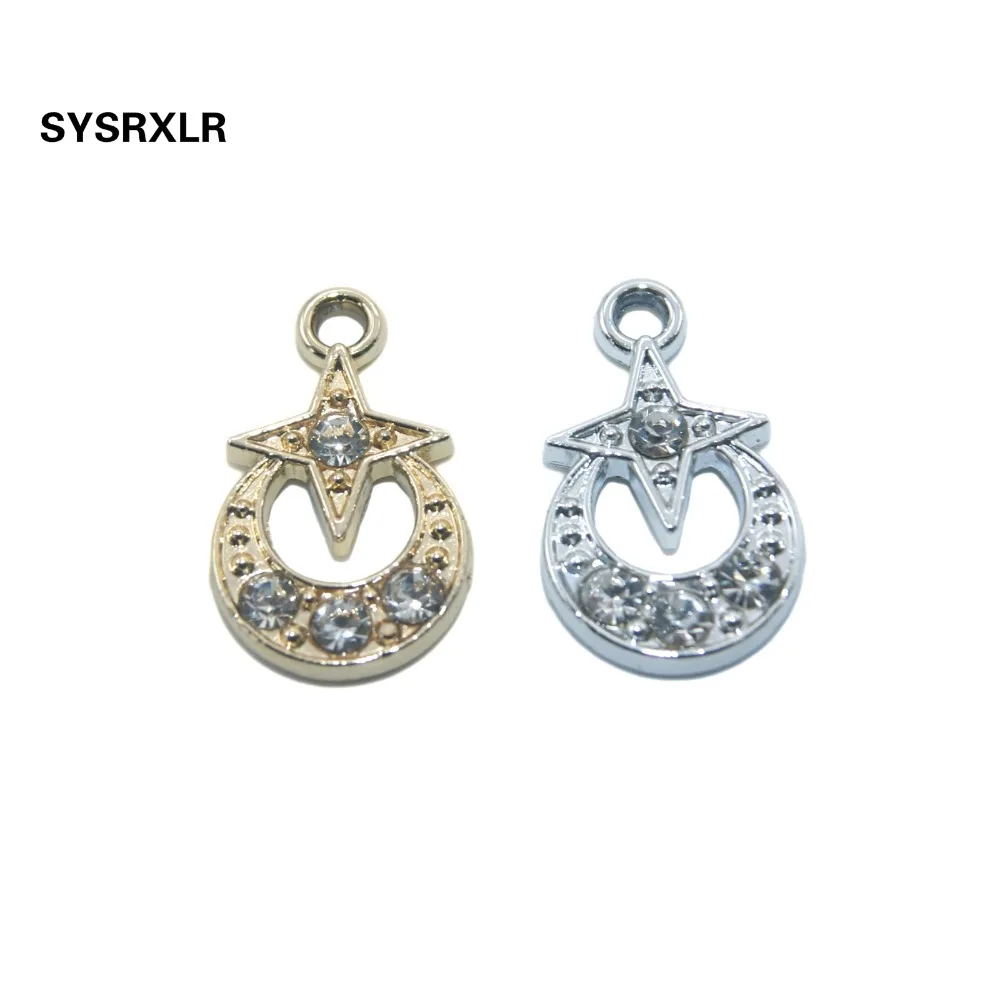 Оптовая продажа 10 шт. ювелирные изделия винтажные цвета Милая луна звезда сплав