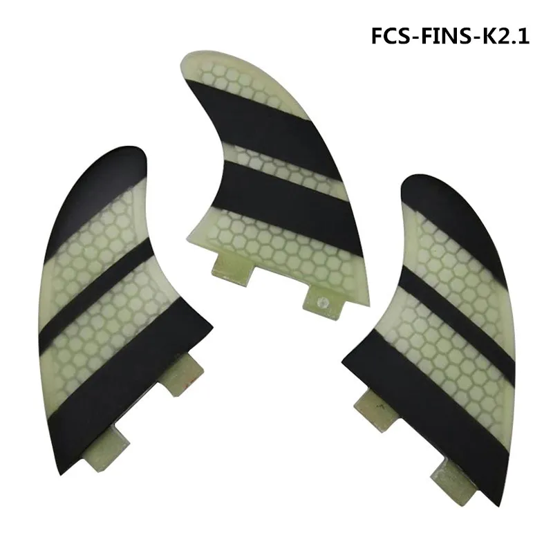 Surf FCS Fin Fiber K2.1 сотовый плавник белого и черного цвета для серфинга плавники из