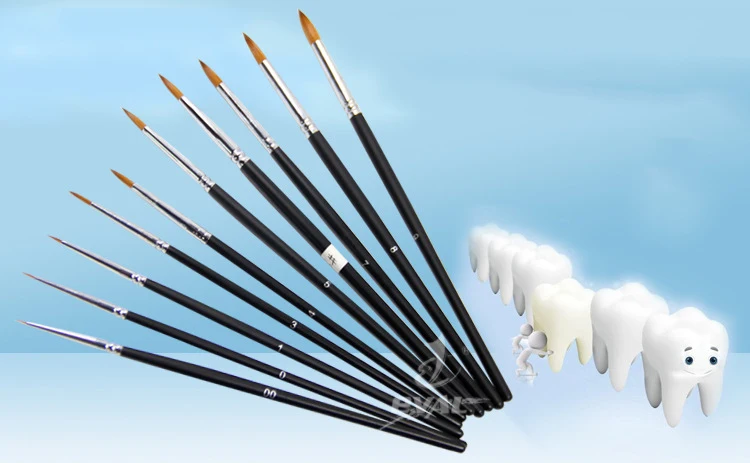 

Skilled worker Professiona Pen Sable hair glazed porcelain Pen on glaze pen OP pen Supplies
