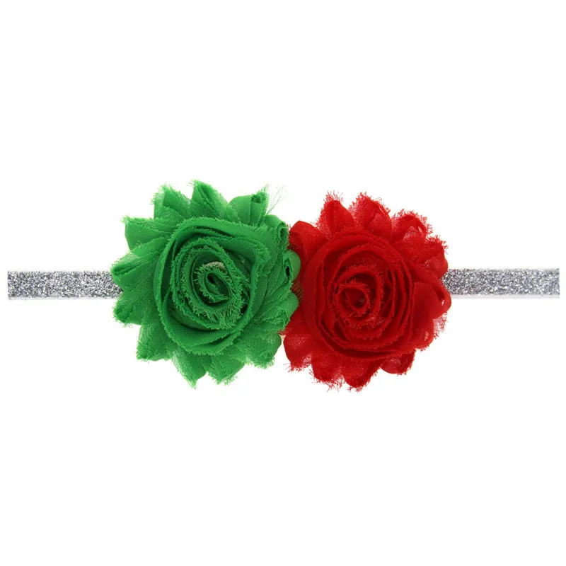 Girls Christmas Ornaments Headdress Flower Elastic Hair Band Beautiful Accessories Headwrap Headwear Perfect Gift Bow Hairband | Детская