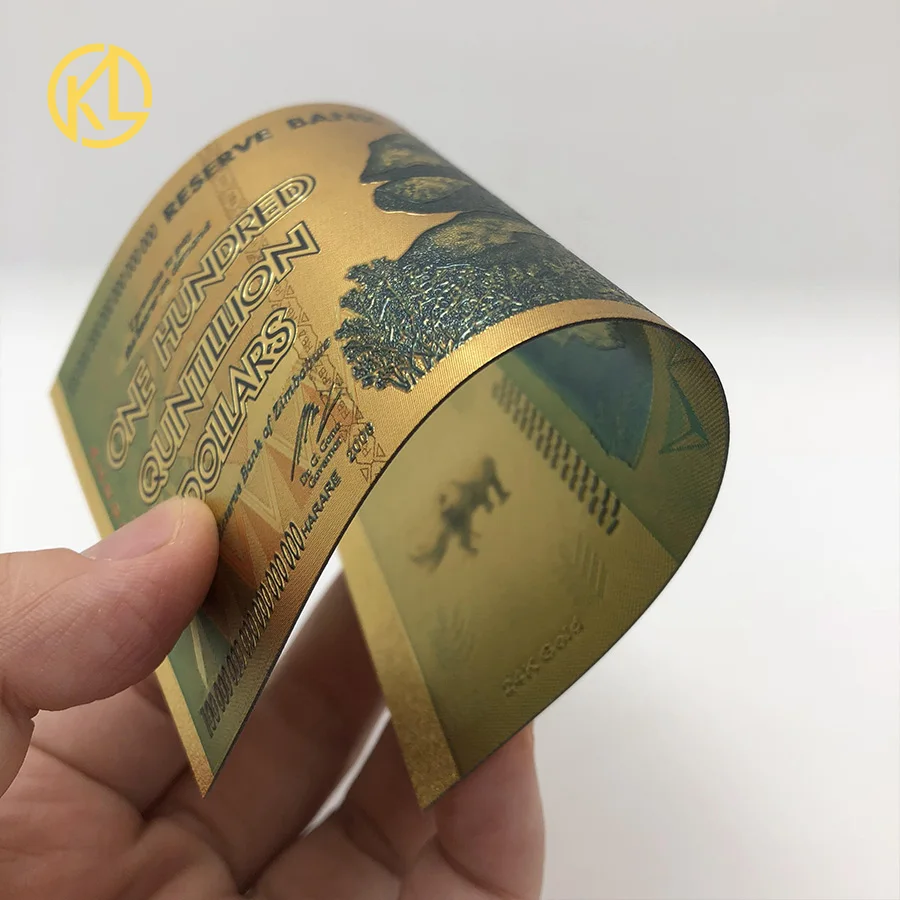 Новинка 1 шт. Ограниченная серия риноцерос Зимбабве сто квинтильон доллар