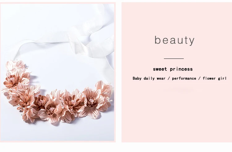 2019 детская венок резинка для волос повязка на голову ленточка