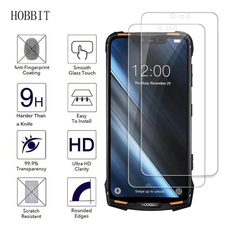 Защитная пленка для экрана телефона Doogee S90, прозрачное HD закаленное стекло 9 H, ультратонкая Защитная взрывобезопасная пленка 0,3 мм 2.5D
