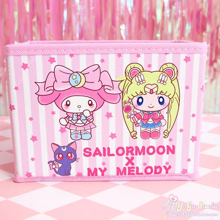 Мультяшная милая My Melody Cardcaptor Sakura Сейлор Мун Косметические Сумки для девушек косметички игрушки складной ящик для хранения сумка органайзер