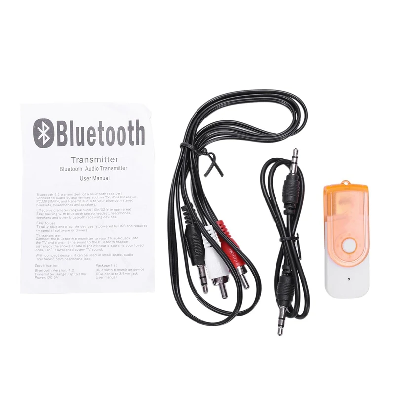 Bt13 Bluetooth аудио передатчик 3.5Aux 2 4 Мбит/с 50 см Bluetooth4.2 автоматический поиск