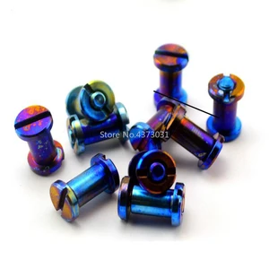 1 шт. инструмент XM18 ручка шпиндель винт заклепка титановый сплав жареный синий Сделай Сам складной нож Инструменты