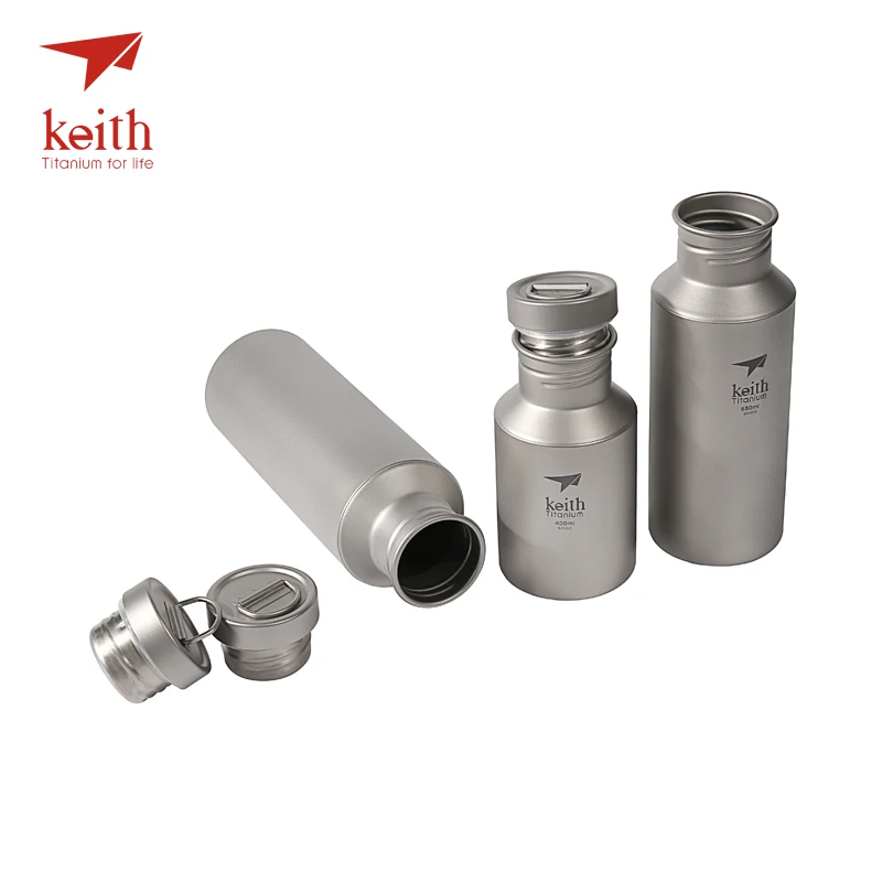 Походные чайники Keith для воды из титана с титановыми крышками походные